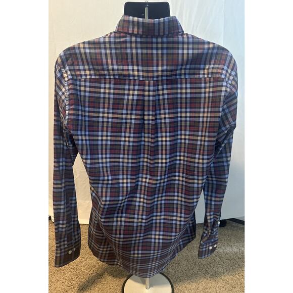 Peter Millar Med New Long Sleeve Dress Shirt Medium Multicolored Plaid - Picture 3 of 9